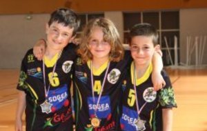 Les poussins médaillés