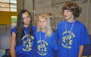 Anna, Roro et Hugo, champions de zones